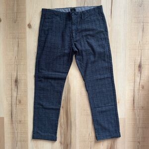 J Crew 484 Slim Stretch W32 L30 Plaid Dress Pants